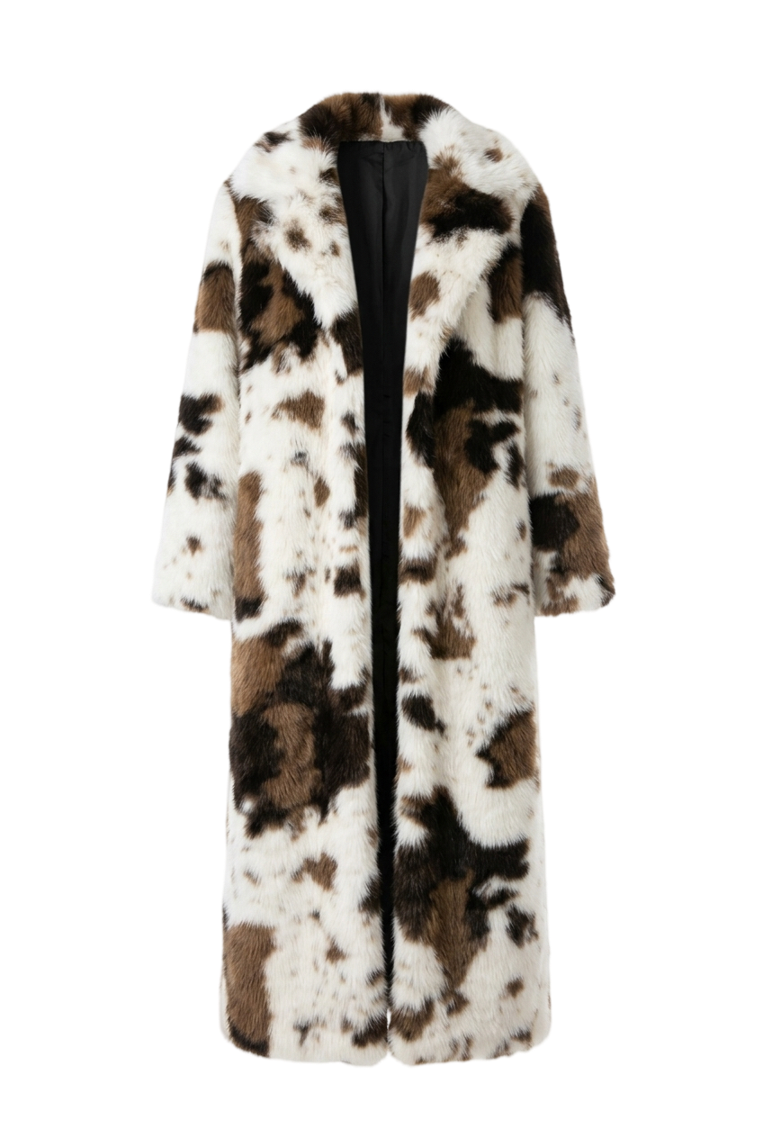 ELSIE Faux Fur ~ Cow Print *CUSTOM*