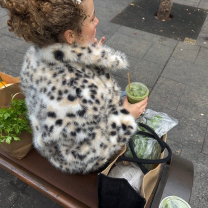 SELENE Faux Fur ~ Snow Leopard