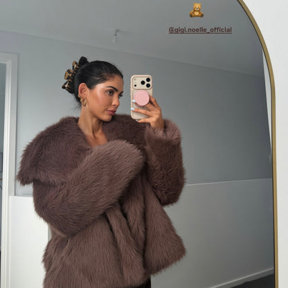SELENE Faux Fur ~ Cocoa