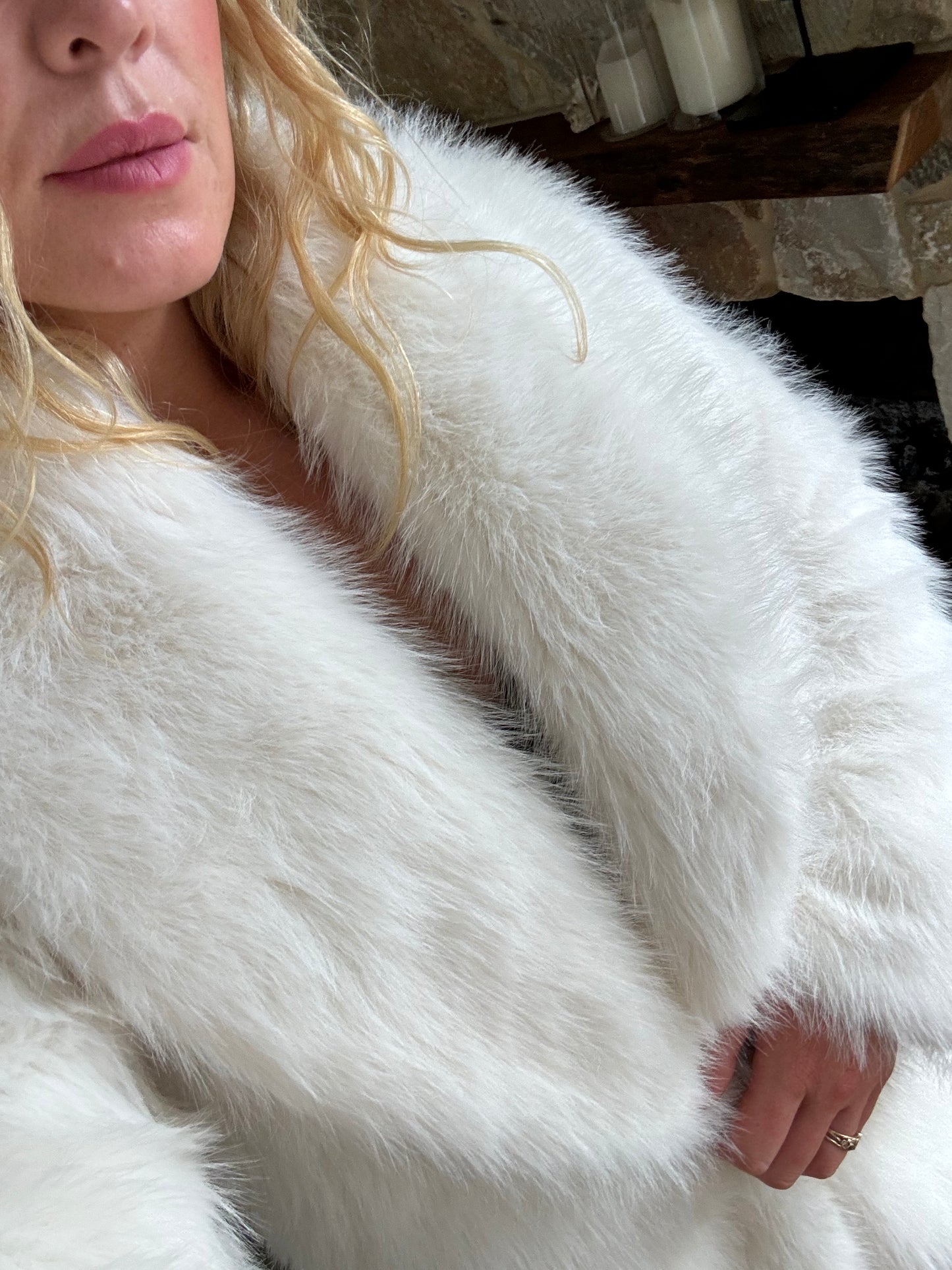 FLORENCE Faux Fur ~ Cream