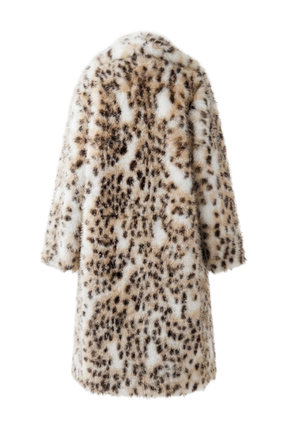 GISELLE Snow Leopard Faux Fur Coat *CUSTOM*