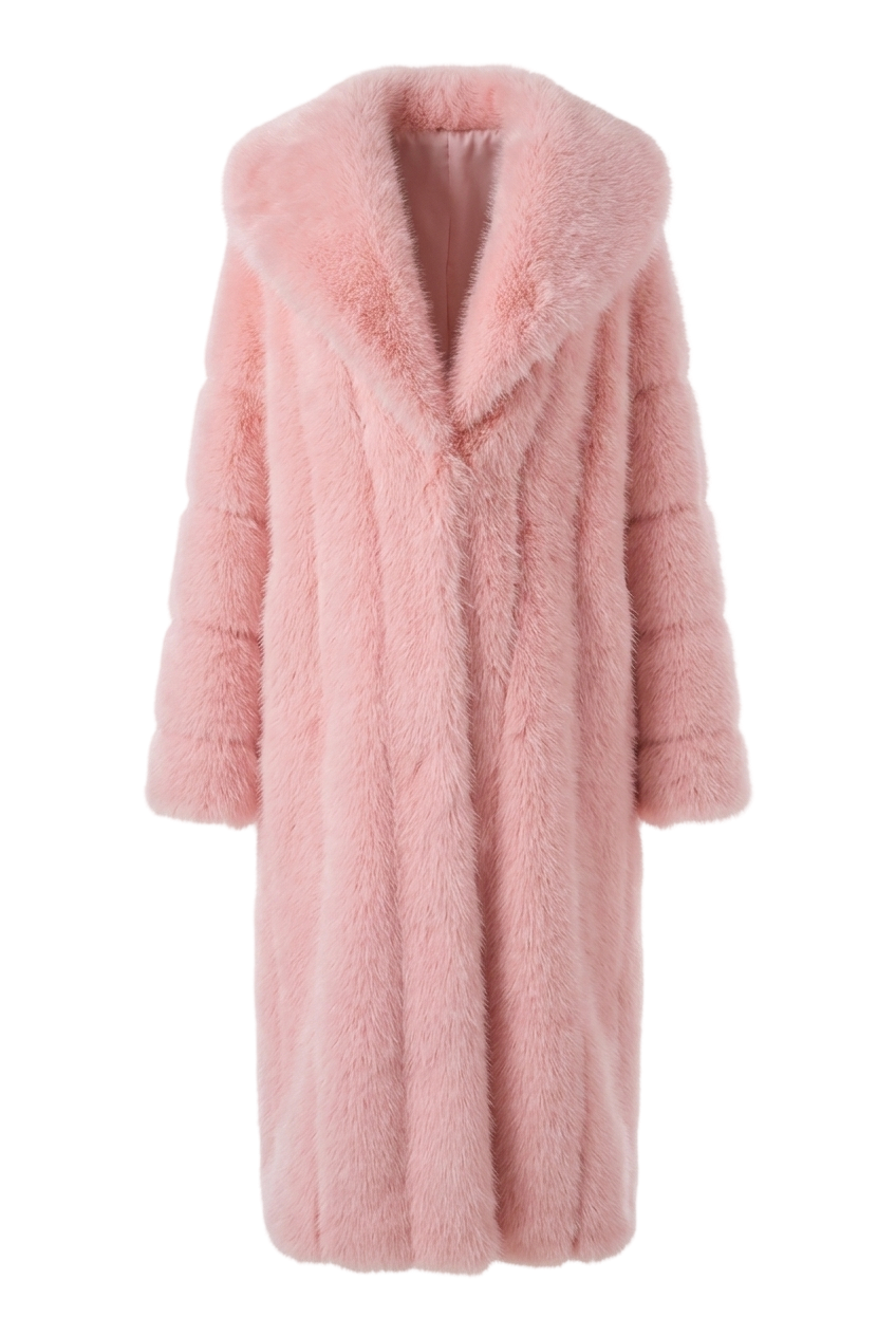 MARILYN Faux Fur Coat in Rose Pink *CUSTOM*