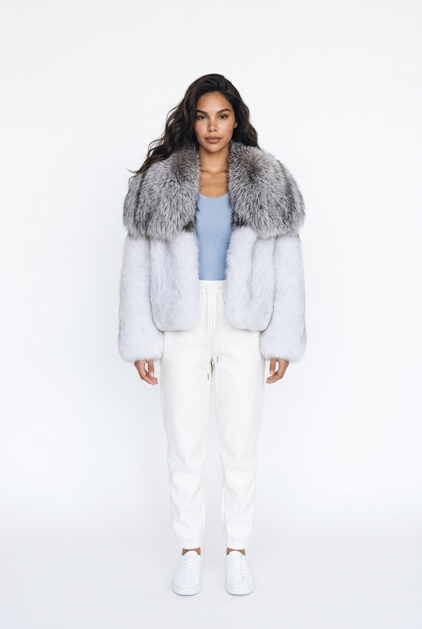 'KARLA' Faux Fur ~ Grey *CUSTOM*