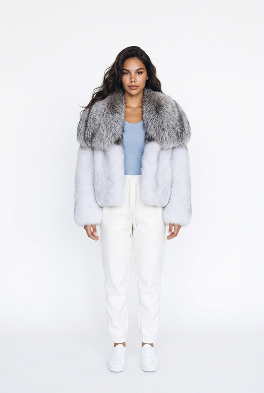 'KARLA' Faux Fur ~ Grey *CUSTOM*