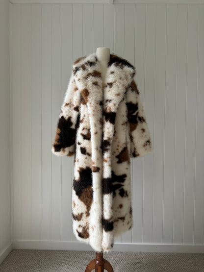 ELSIE Faux Fur ~ Cow Print