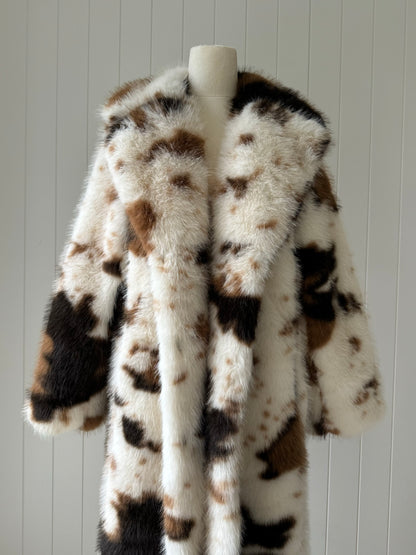 ELSIE Faux Fur ~ Cow Print