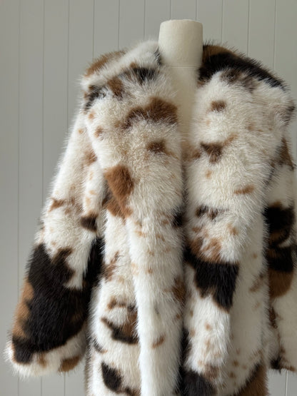 ELSIE Faux Fur ~ Cow Print