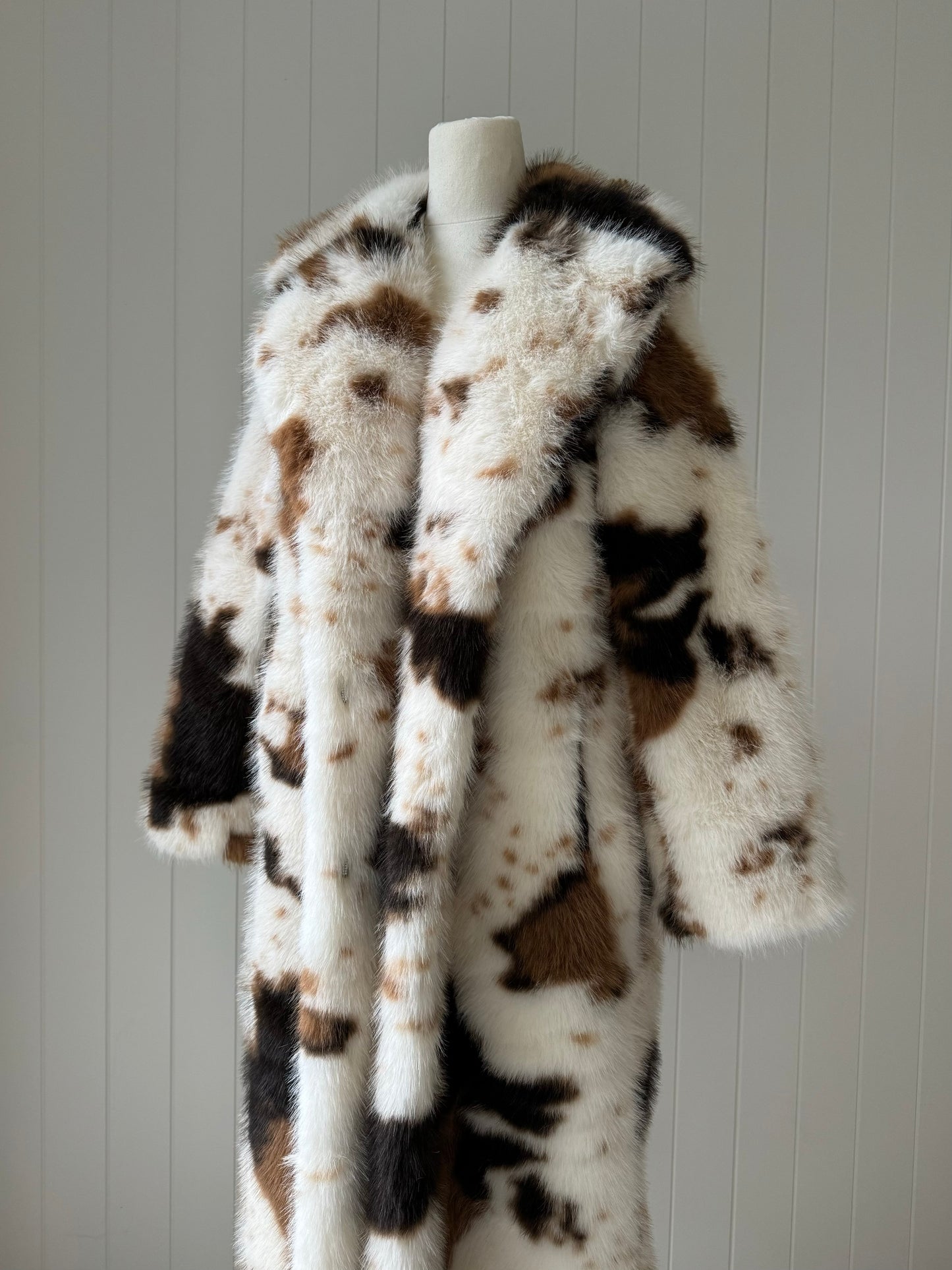 ELSIE Faux Fur ~ Cow Print