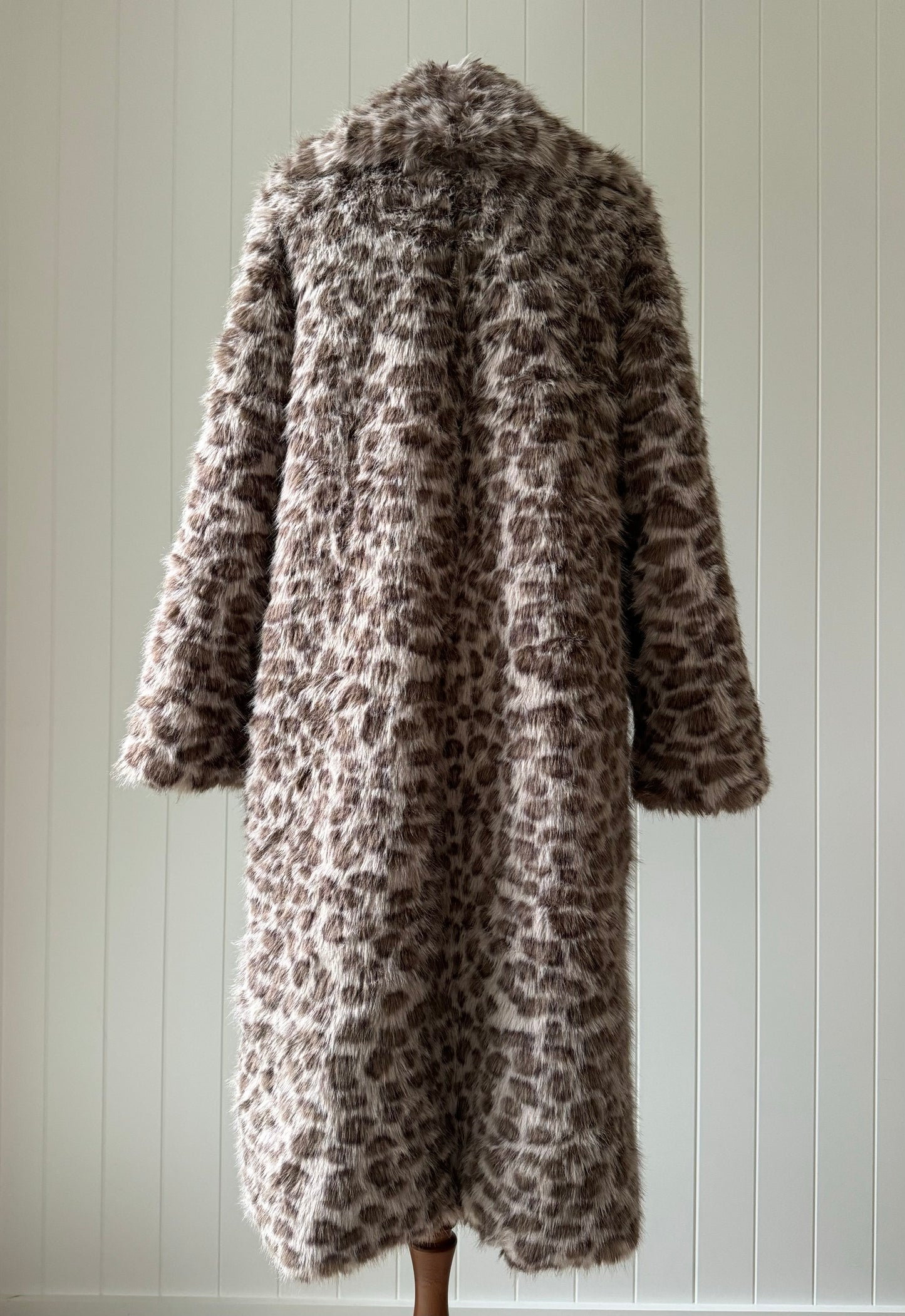 CLEMENTINE Faux Fur ~ Leopard Smoke