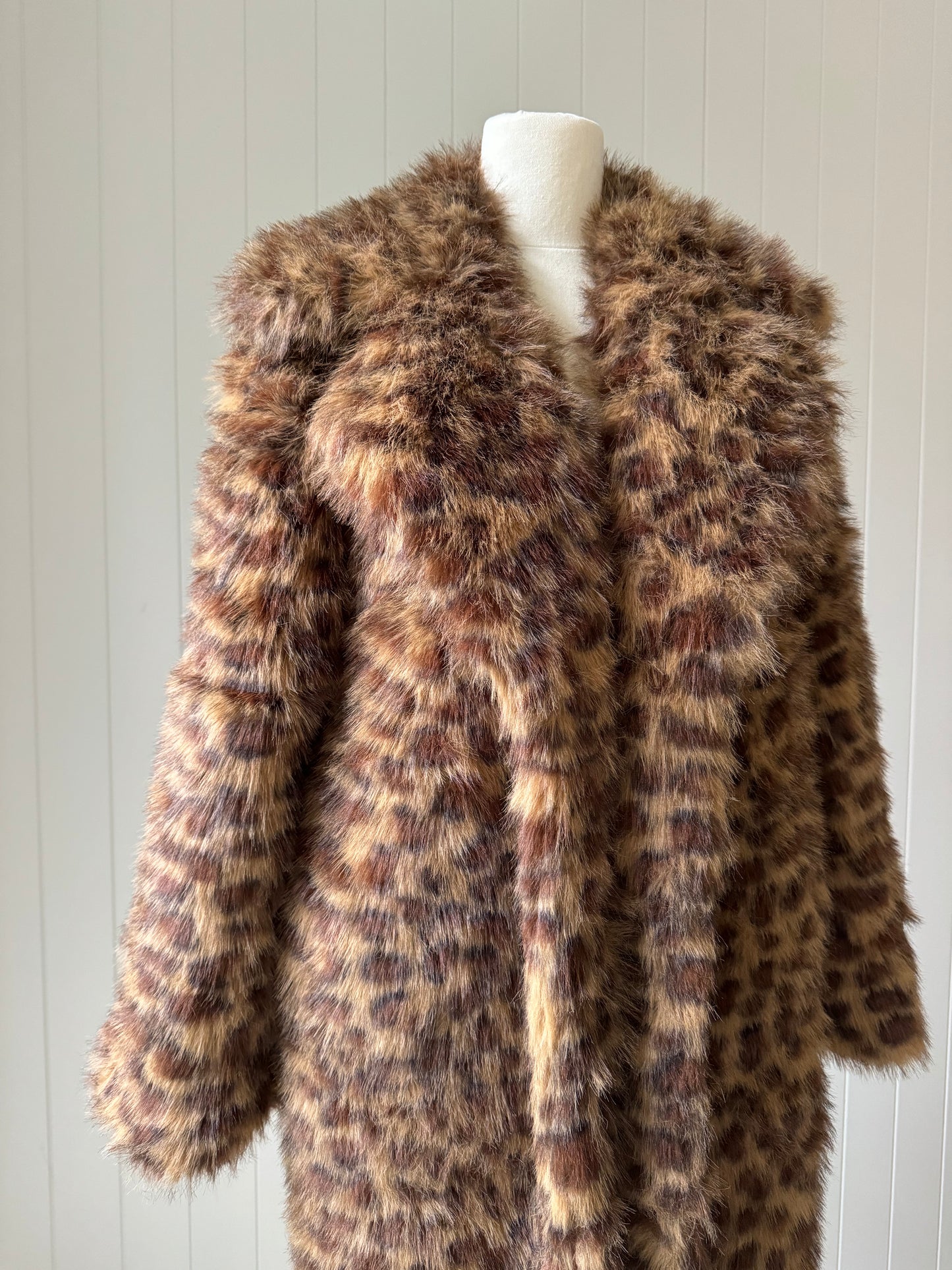CLEMENTINE Faux Fur ~ Leopard Caramel
