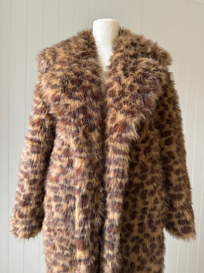 CLEMENTINE Faux Fur ~ Leopard Caramel