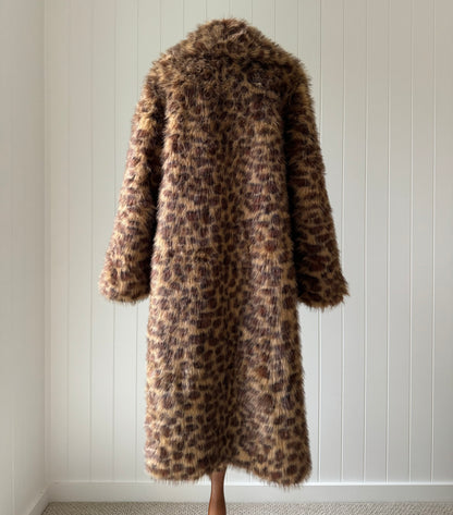 CLEMENTINE Faux Fur ~ Leopard Caramel