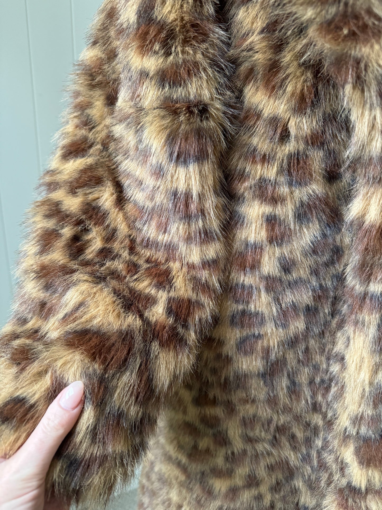 CLEMENTINE Faux Fur ~ Leopard Caramel