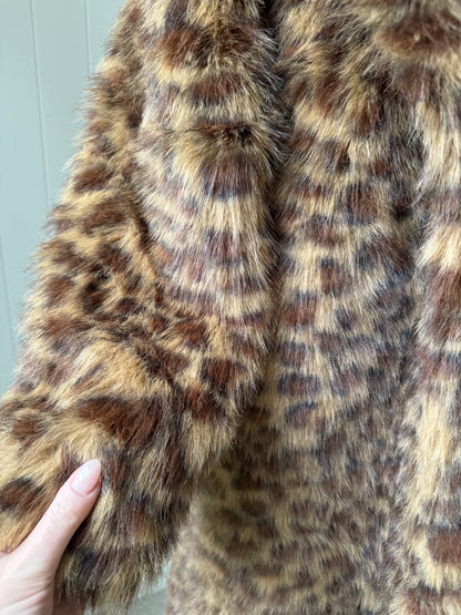 CLEMENTINE Faux Fur ~ Leopard Caramel